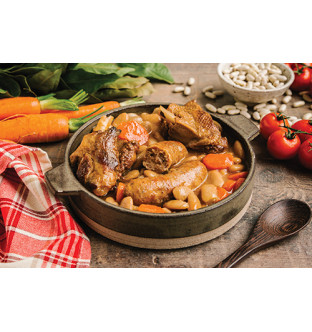 Lot de 2 Cassoulets aux haricots tarbais et au confit de canard