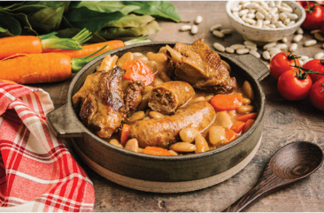 Lot de 2 Cassoulets aux haricots tarbais et au confit de canard