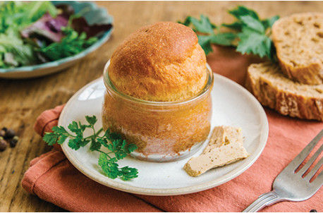 Lot de 2 soufflés au foie de canard (30% de foie gras)