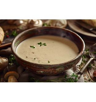 Velouté crémeux aux cèpes