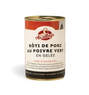 Lot de 2 rôtis de porc au poivre vert en gelée